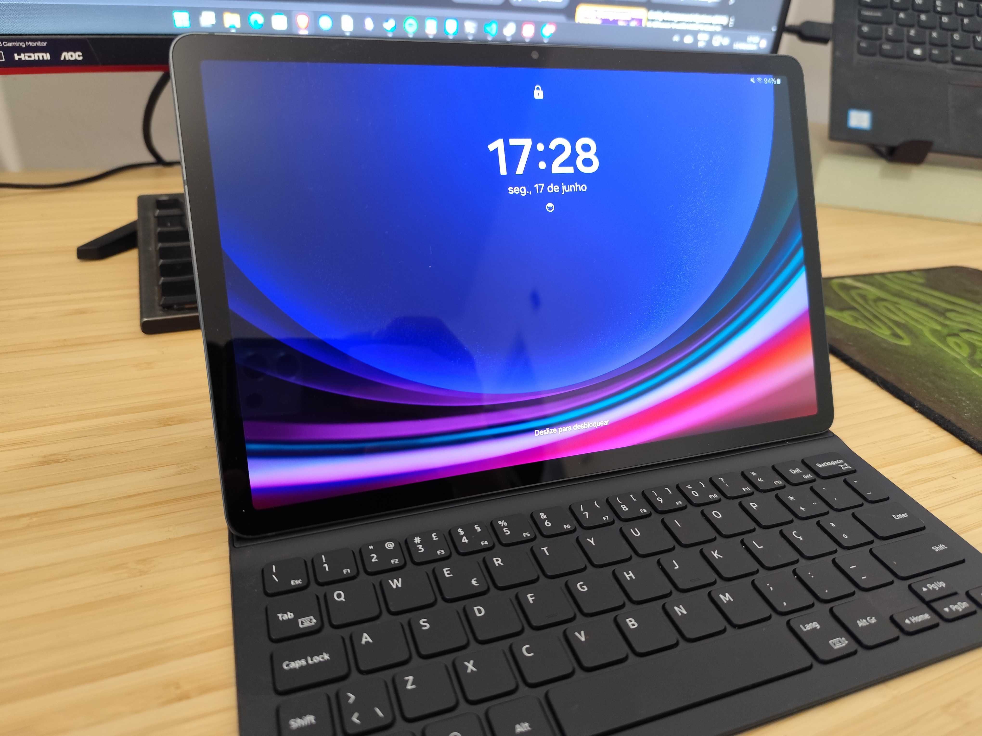 Samsung Galaxy Tab S9 Caneta + Capa Teclado 12Gbs de Ram e 256Gb