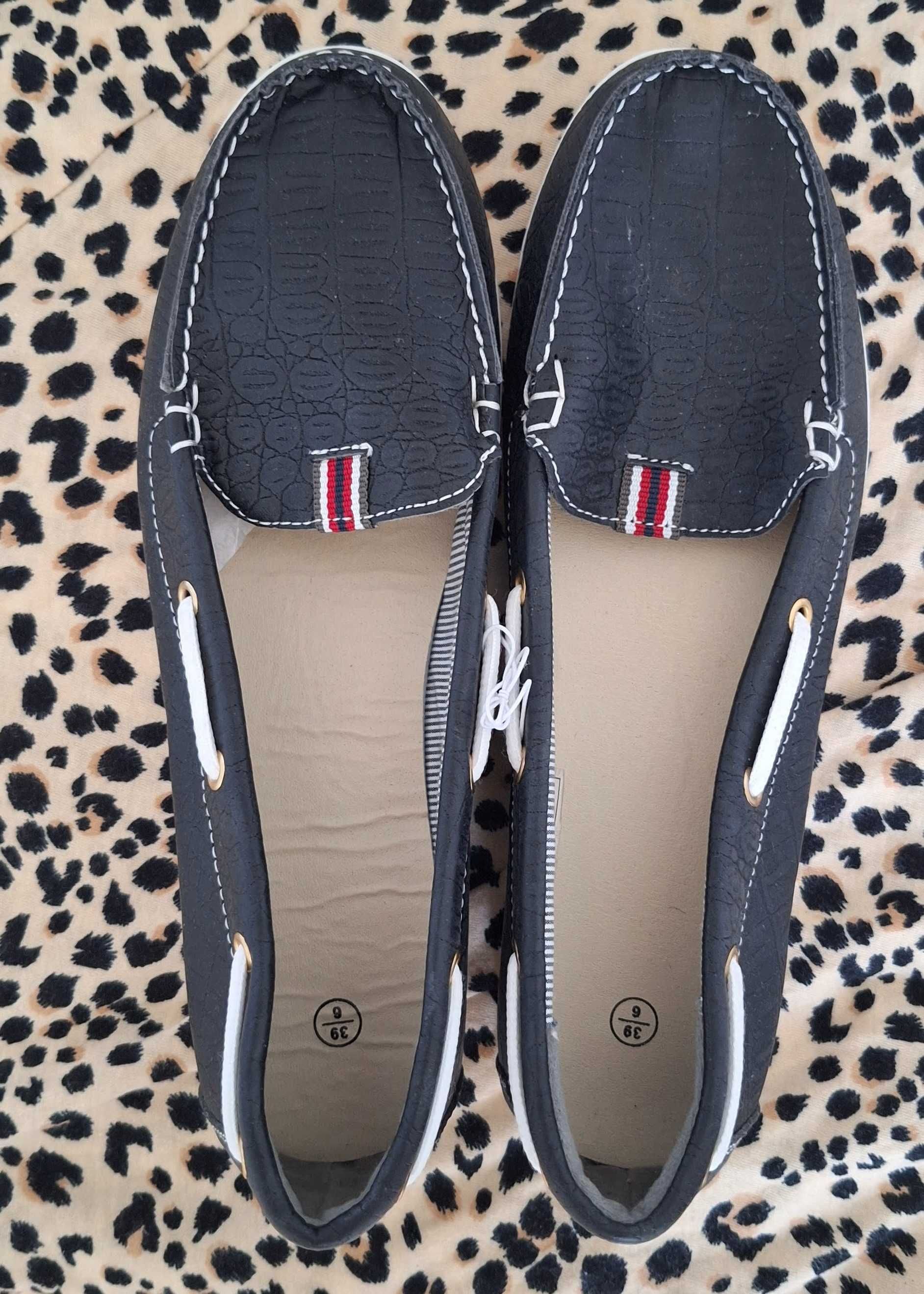 Nowe damskie buty żeglarskie rozmiar 39 mokasyny espadryle lato ESMARA