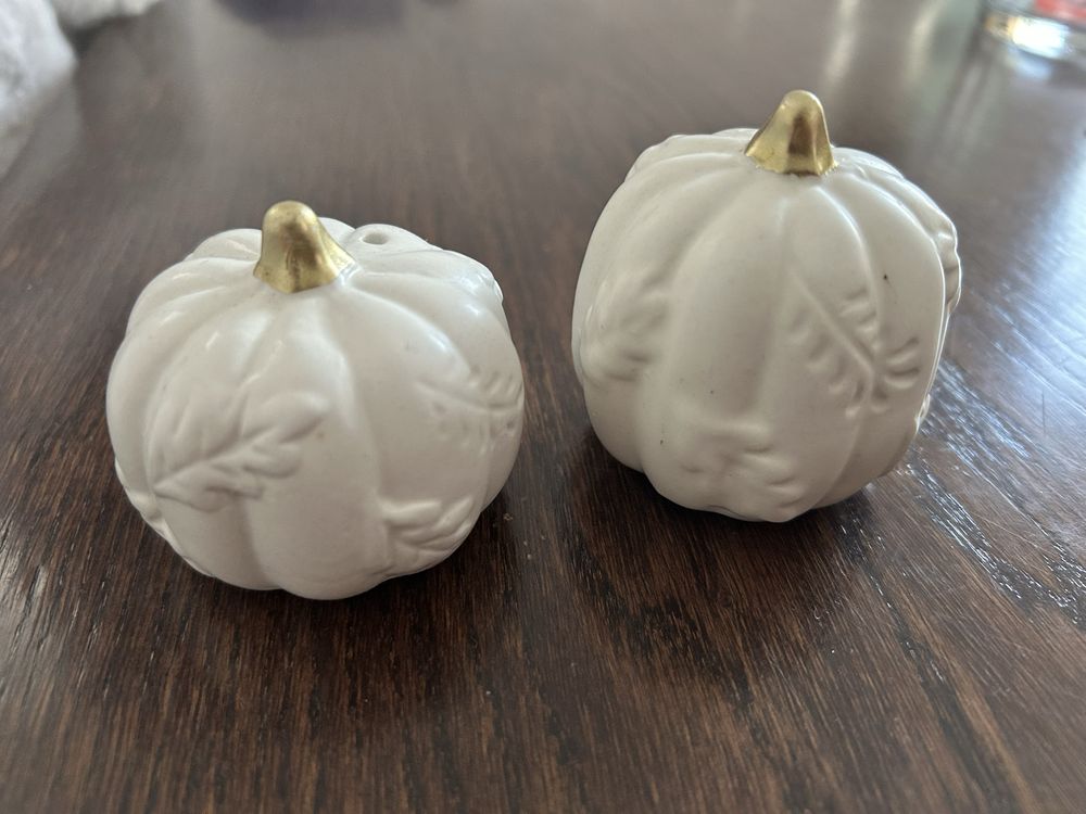 Zestaw solniczka pieprzniczka halloween jesień dynie dynia