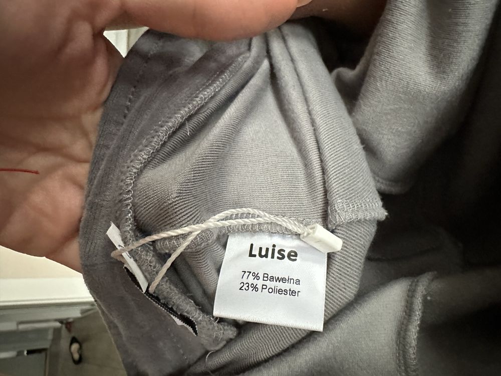 Luise varlesca dres komplet welurowy 36 s dres szary