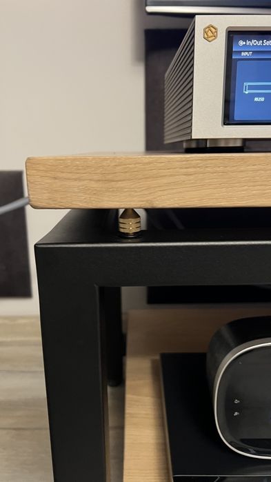 Szafka Rtv audio stolik HiFi regał  dębowy pod sprzęt komoda