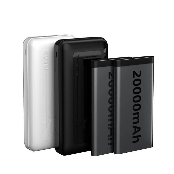 Dudao powerbank 20000 mAh PD 20W QC 3.0 2x USB / USB Typ C biały