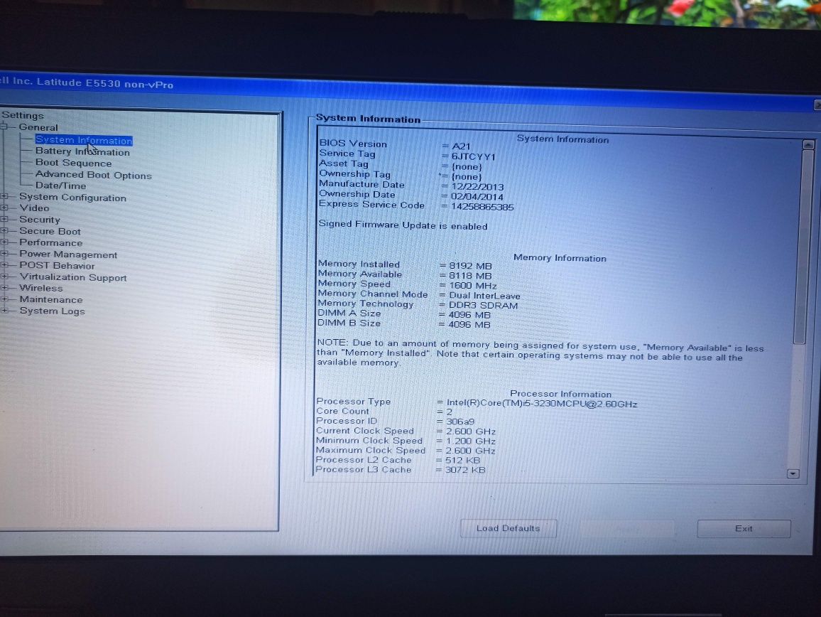 Laptop Dell Latitude E5530 i5 8gb ram 500gb