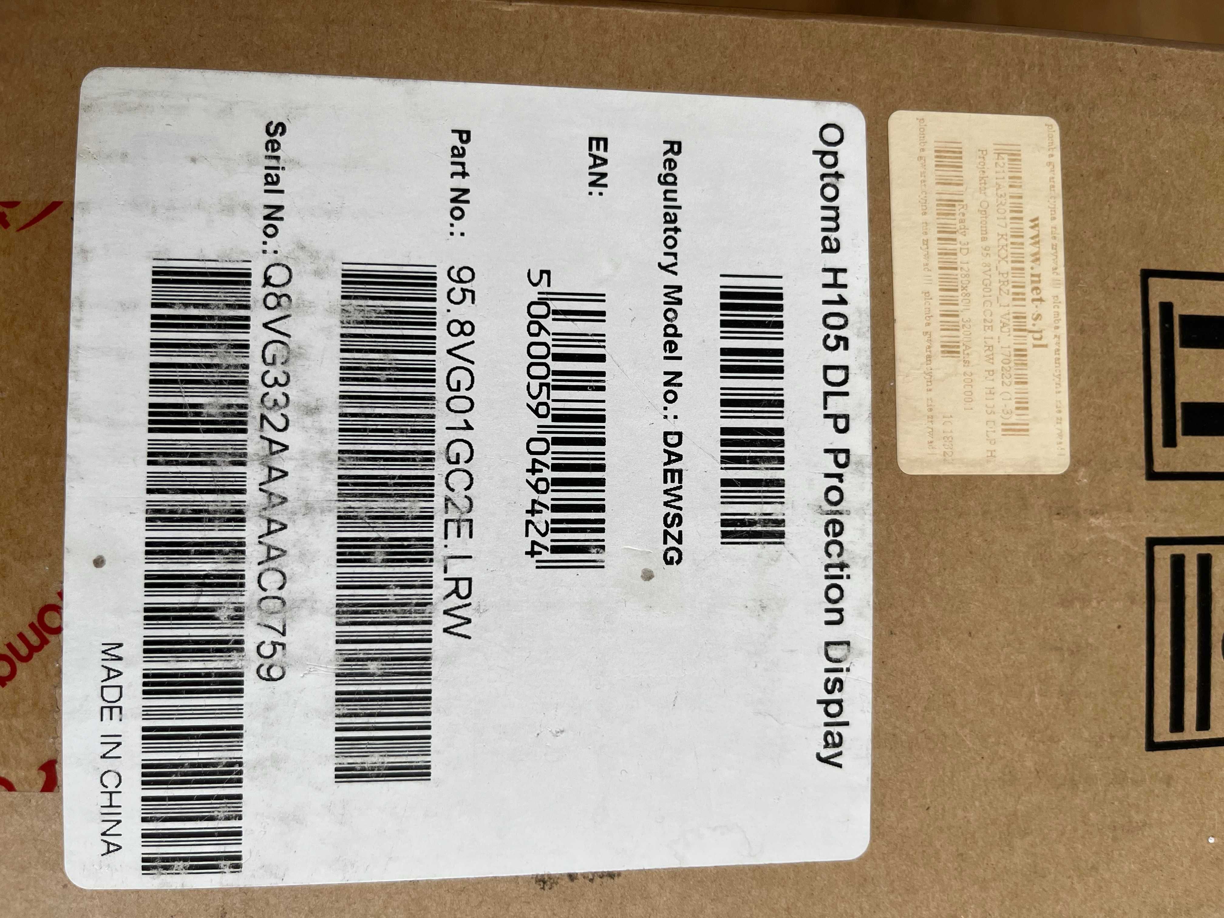 Projektor Optoma H105  jak nowy