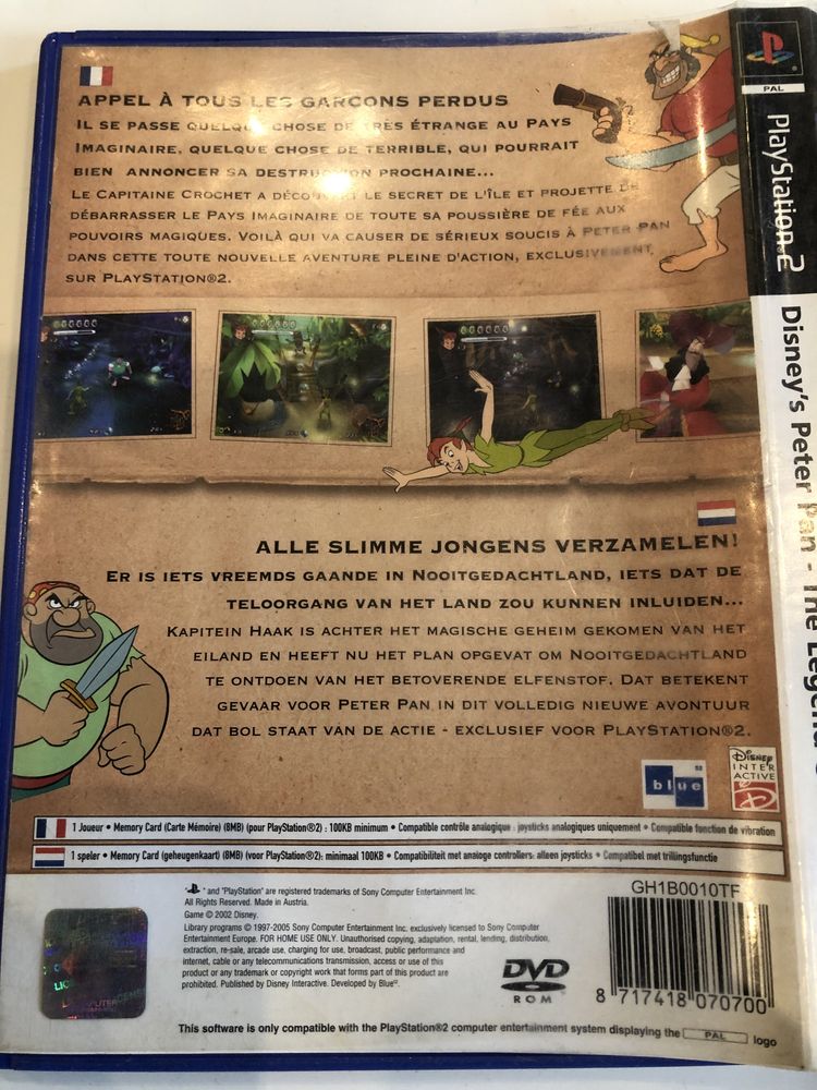 Gra konsole ps 2 playstation Peter Pan Piotruś Pan Never Land Wysyłka