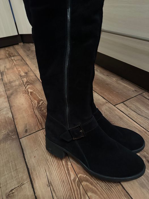 Зимові чоботи (сапоги) жіночі, натуральна замша