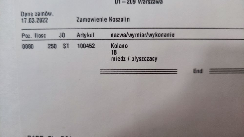 Cu kolano 18 250x karton do lutowania