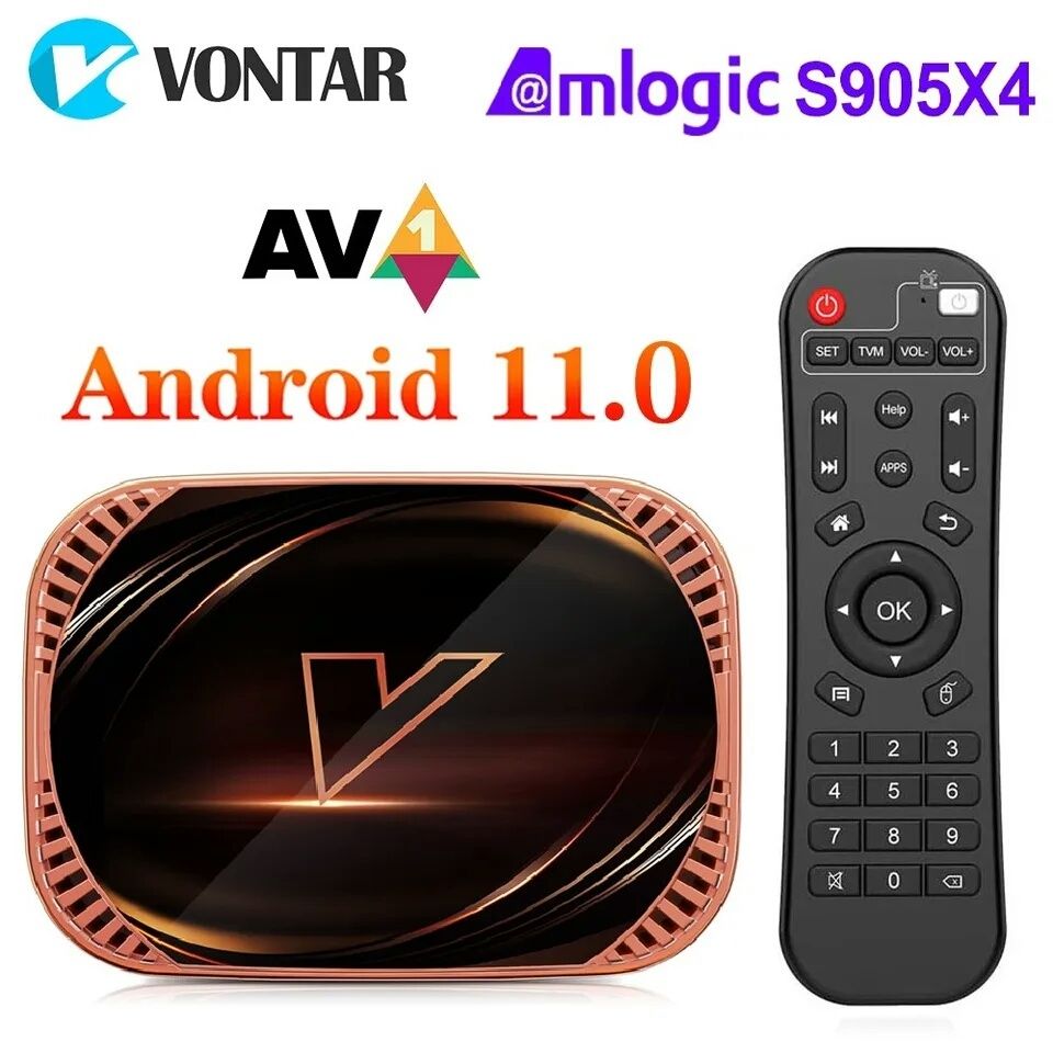 ТВ-бокс Vontar X4 4/32G Android11 X3 X2 W2 Transpeed X4 AV1 Tanix W2