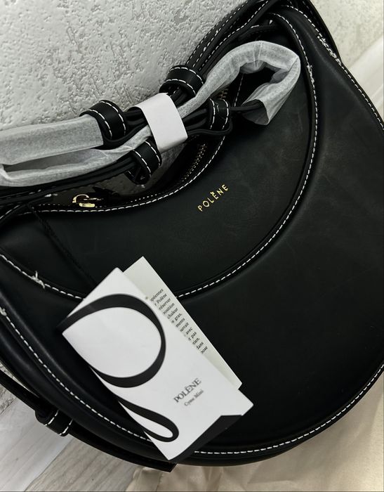 Шкіряна жіноча сумка через плече полене Polene