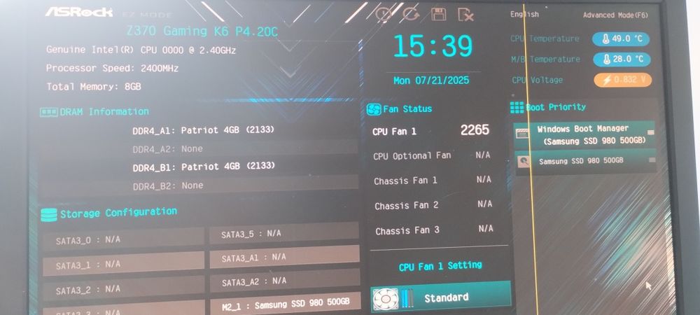 Asrock z370 fatal1ty gaming k6 + procesor qqlt