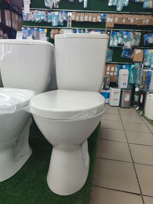 Унітаз-компакт Cersanit Mito Сreta  нижній підвід, горизонтальний випу