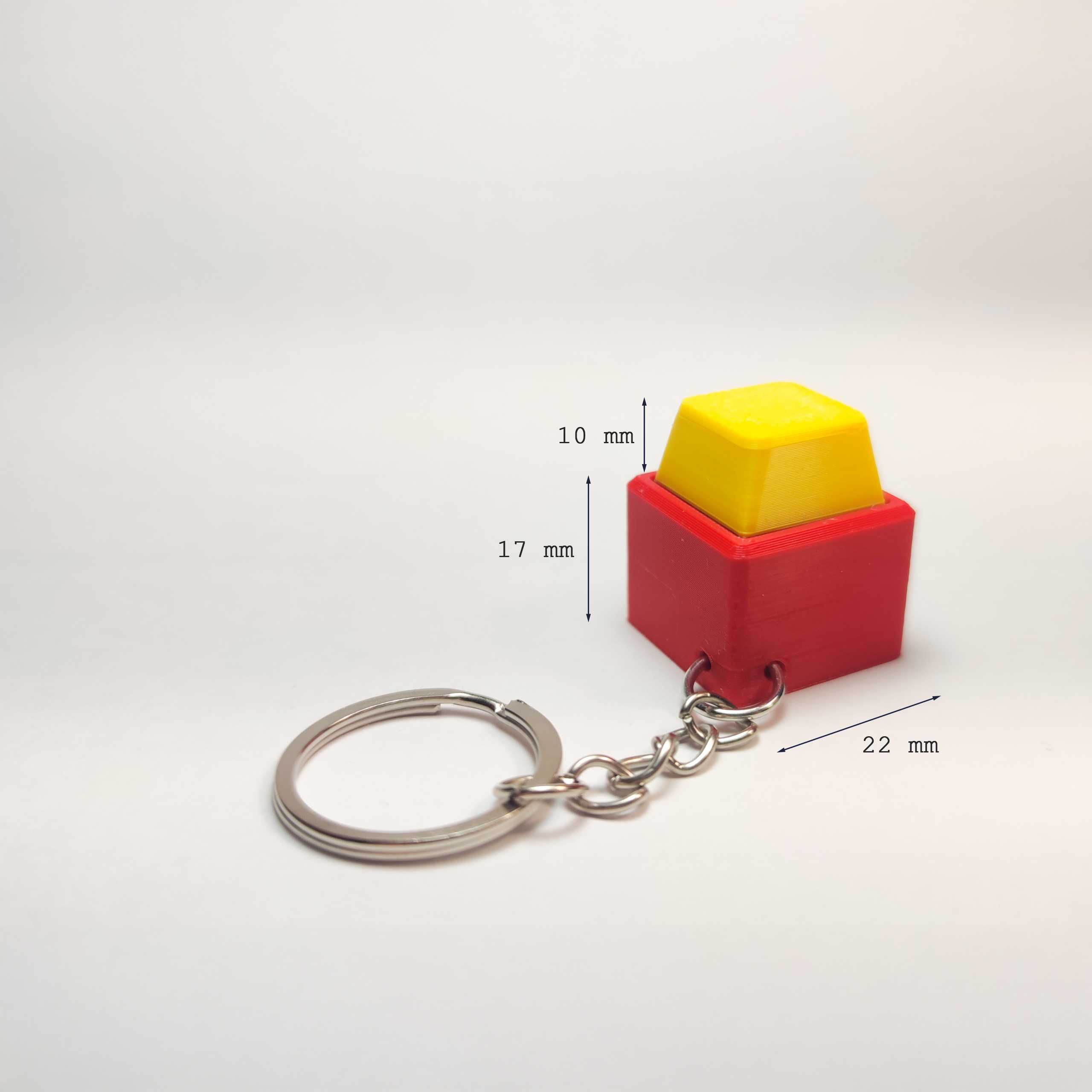 Brelok Fidget z Klawiszem Mechanicznym – Pojedynczy - Druk 3D