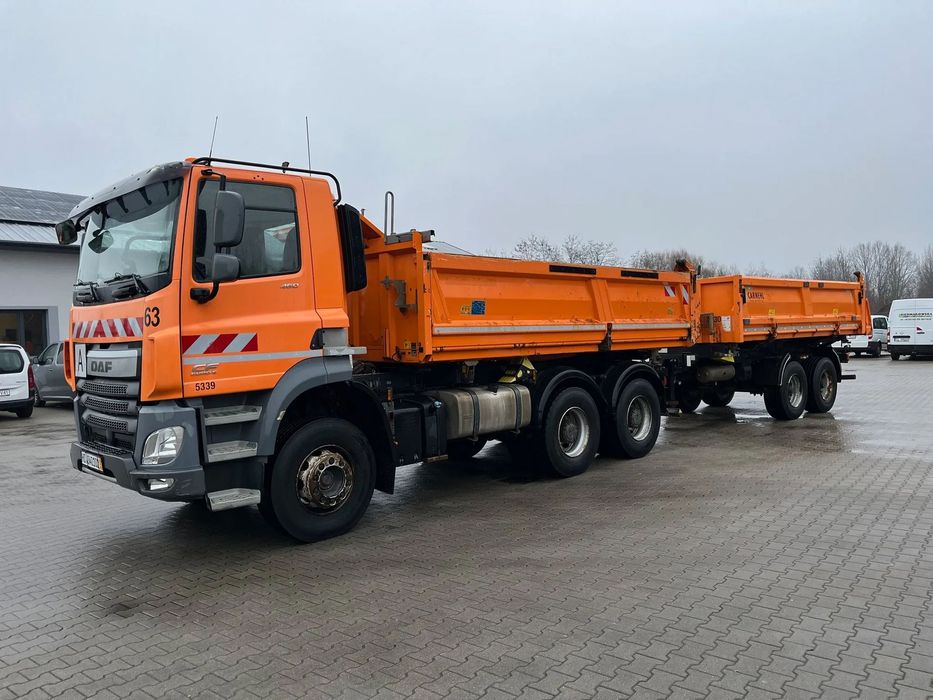 DAF CF 460  DAF CF 460 EURO6 Wywrotka Trójstronna  Bordmatik + Przyczepa