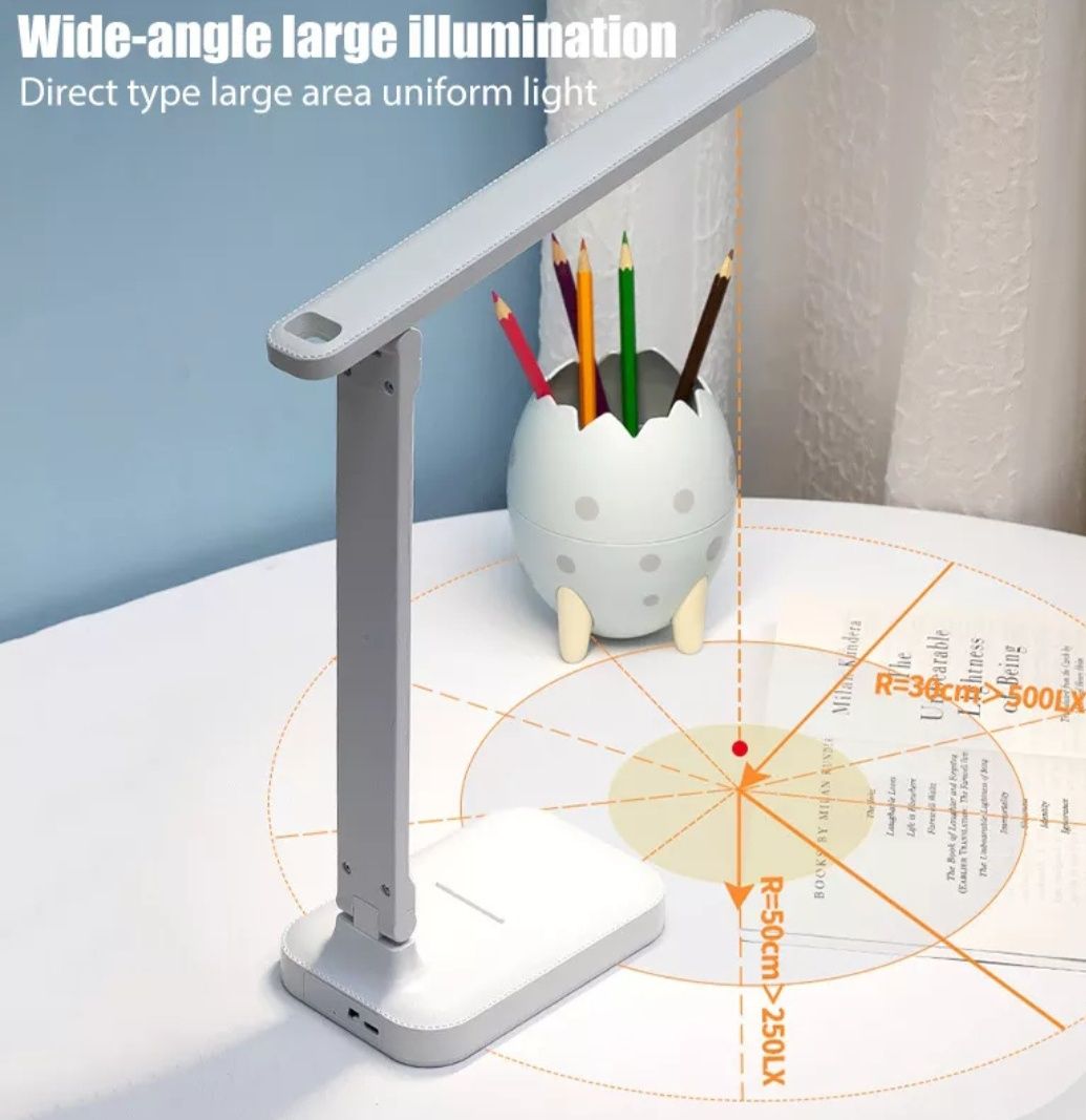 Настольна LED лампа на аккумуляторі