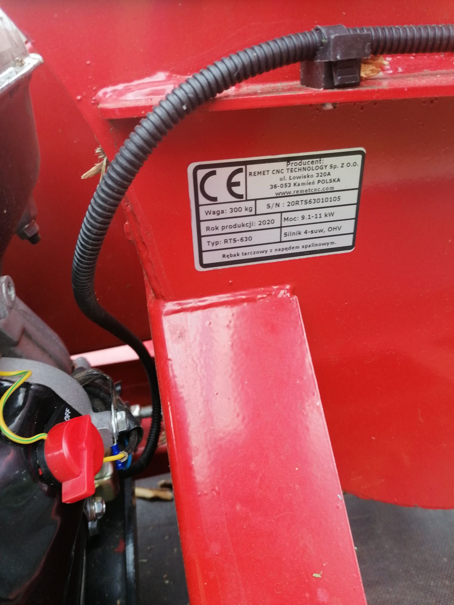 Rebak spalinowy 15KM remet cnc rts 630