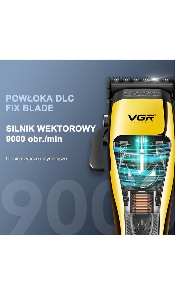 VGR 015 Profesjonalna bezprzewodowa maszynka do włosów dla mężczyzn