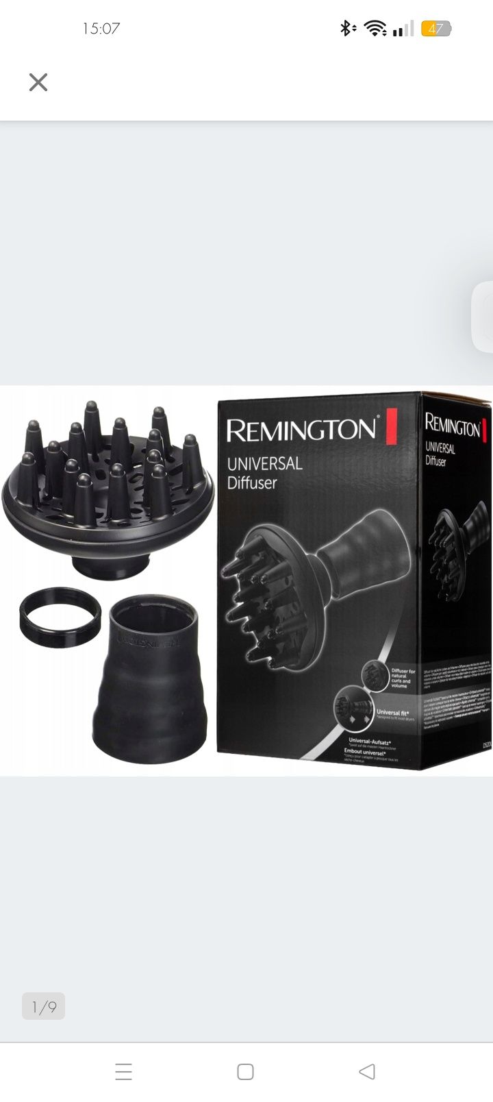Suszarka compact Remington z dyfuzorem