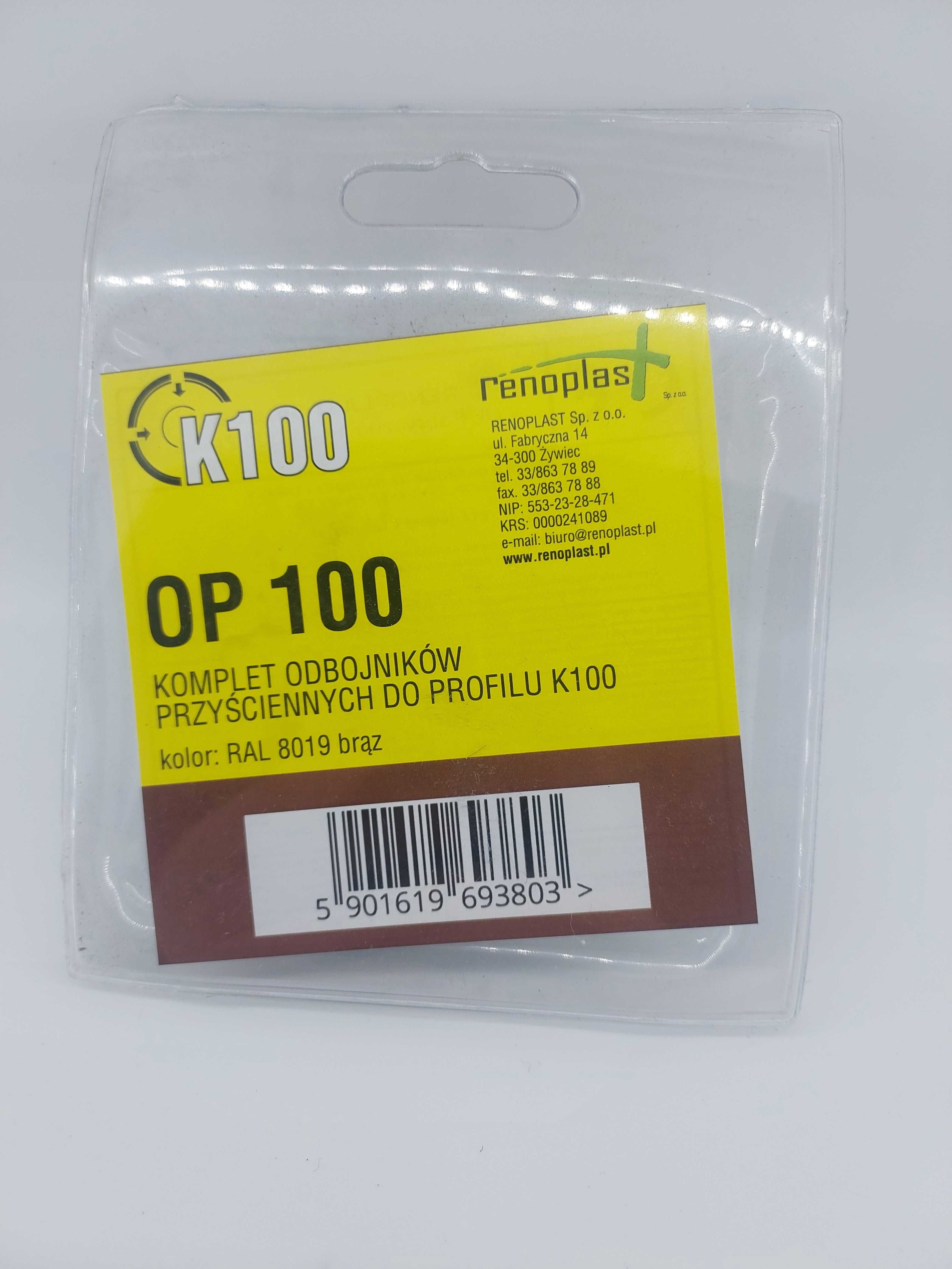 Zakończenie Odbojnik do systemu Renoplast K100 brąz *0