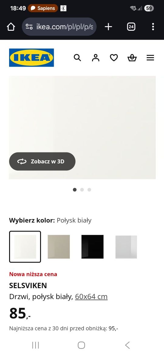Komplet szafek Besta +Selsviken