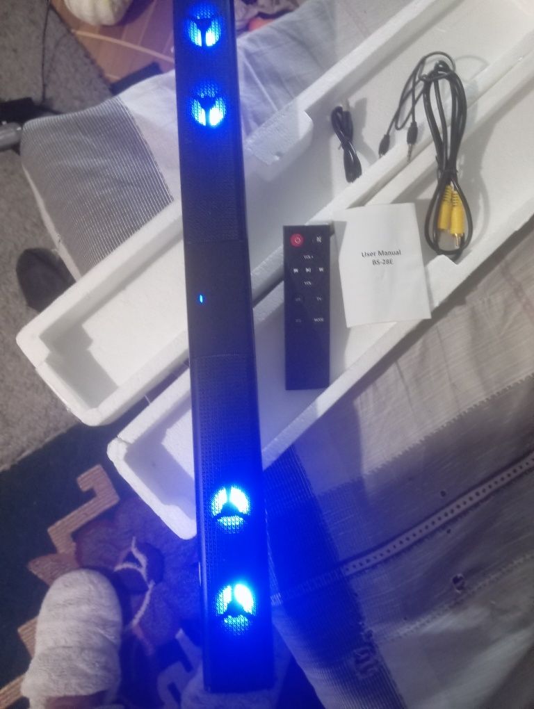 Саундбар Somostel H-330 20w 4 динамика Bluetooth с RGB подсветкой