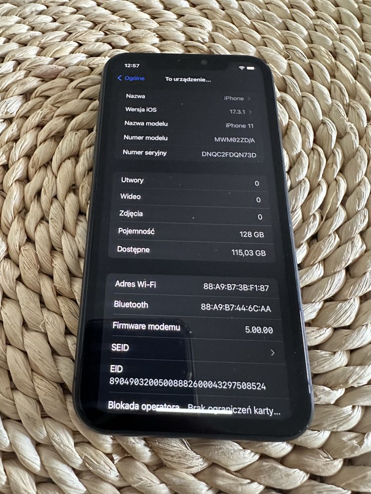 iPhone 11 128gb Absolutny Ideał Bateria 100%