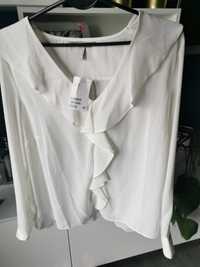 Biała kremowa koszula żorżeta H&M rozmiar 40