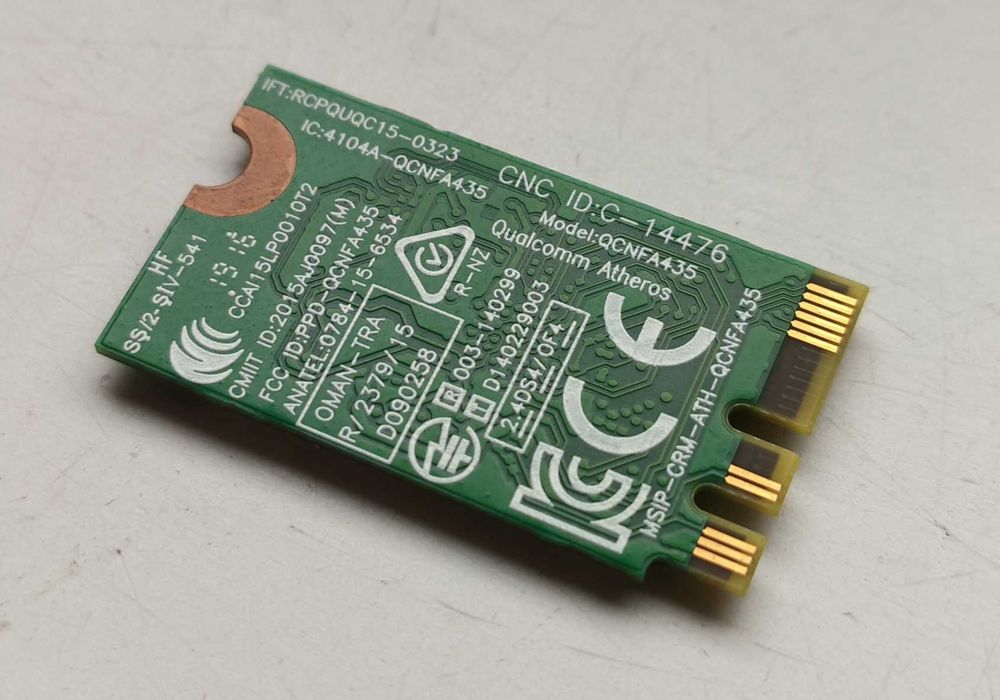 Wi-fi+BT модуль Qualcomm Atheros QCNFA435 2,4 GHz/ 5GHz