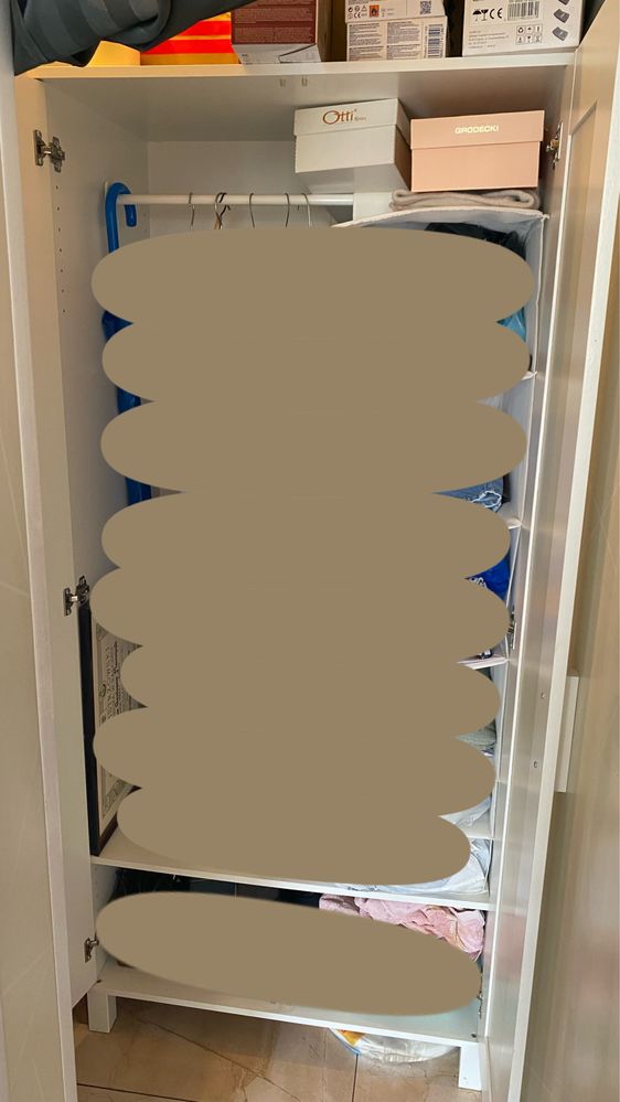 Słupek IKEA Aneboda + Szafa – komplet 2 słupki + szafa