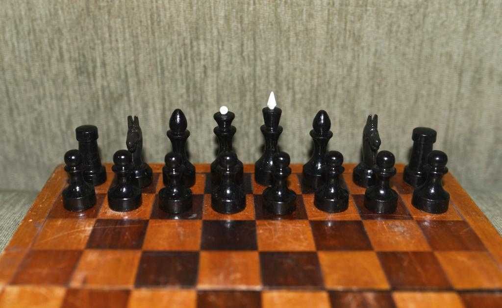 шахматы советских времён, деревянные