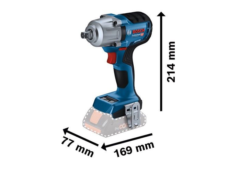 Klucz udarowy akumulatorowy młot bezszczotkowy Bosch GDS 18V-40PC (