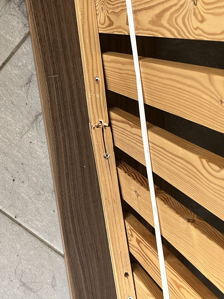 stelaż łóżka + materac 90x200