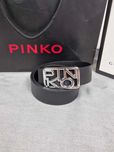 Pasek skórzany unisex klamra Pinko