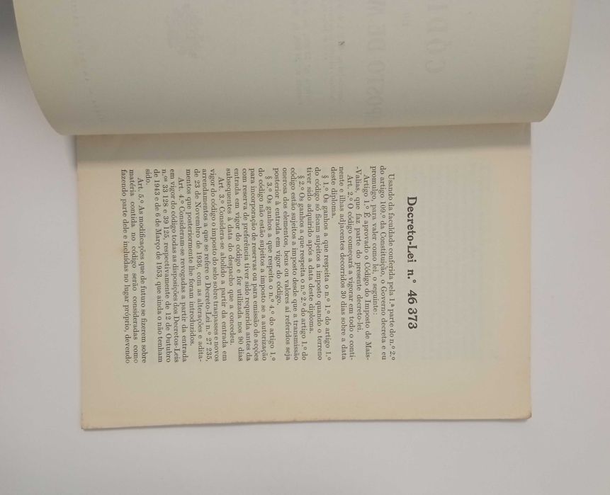 Código do imposto de mais-valias