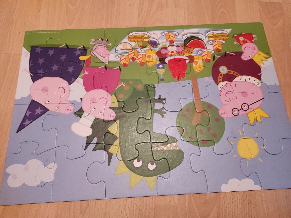 Puzzle Maxi/Gigant Świnka Peppa, Bob budowniczy,Psi patrol. 4 szt/40zl