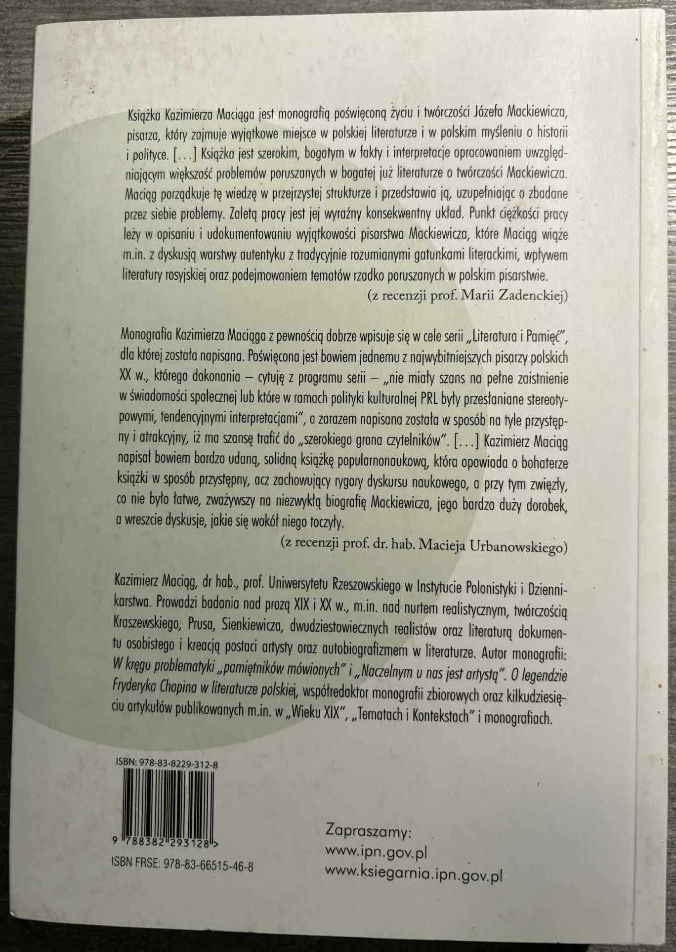 Sam jeden. Józef Mackiewicz – pisarz i publicysta