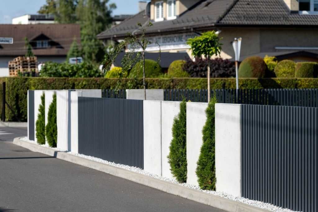 nowoczesny mur ogrodzeniowy  elka betonowa gwarancja najniższej ceny