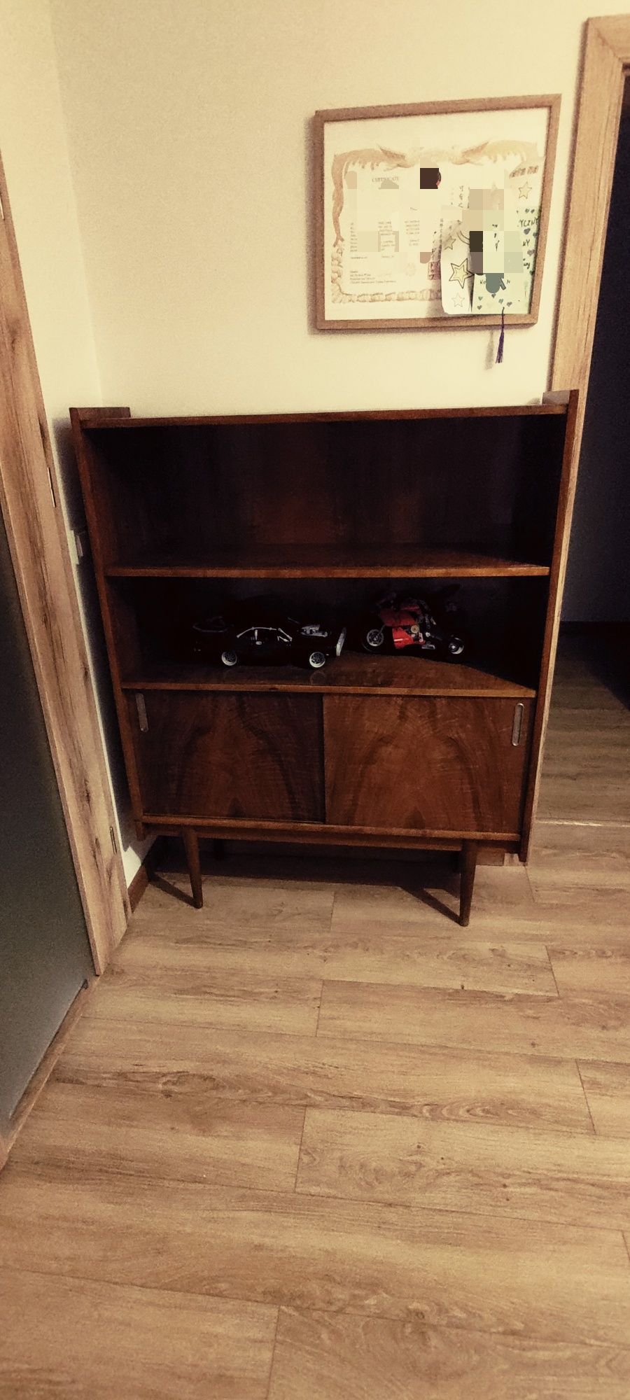 Komoda prl szuflada Bydgoskie Fabryki mebli regał Loft VINTAGE bibliot