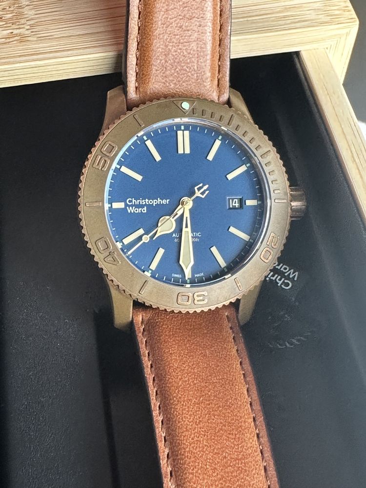 Christopher Ward bronze C60,  43mm b/k