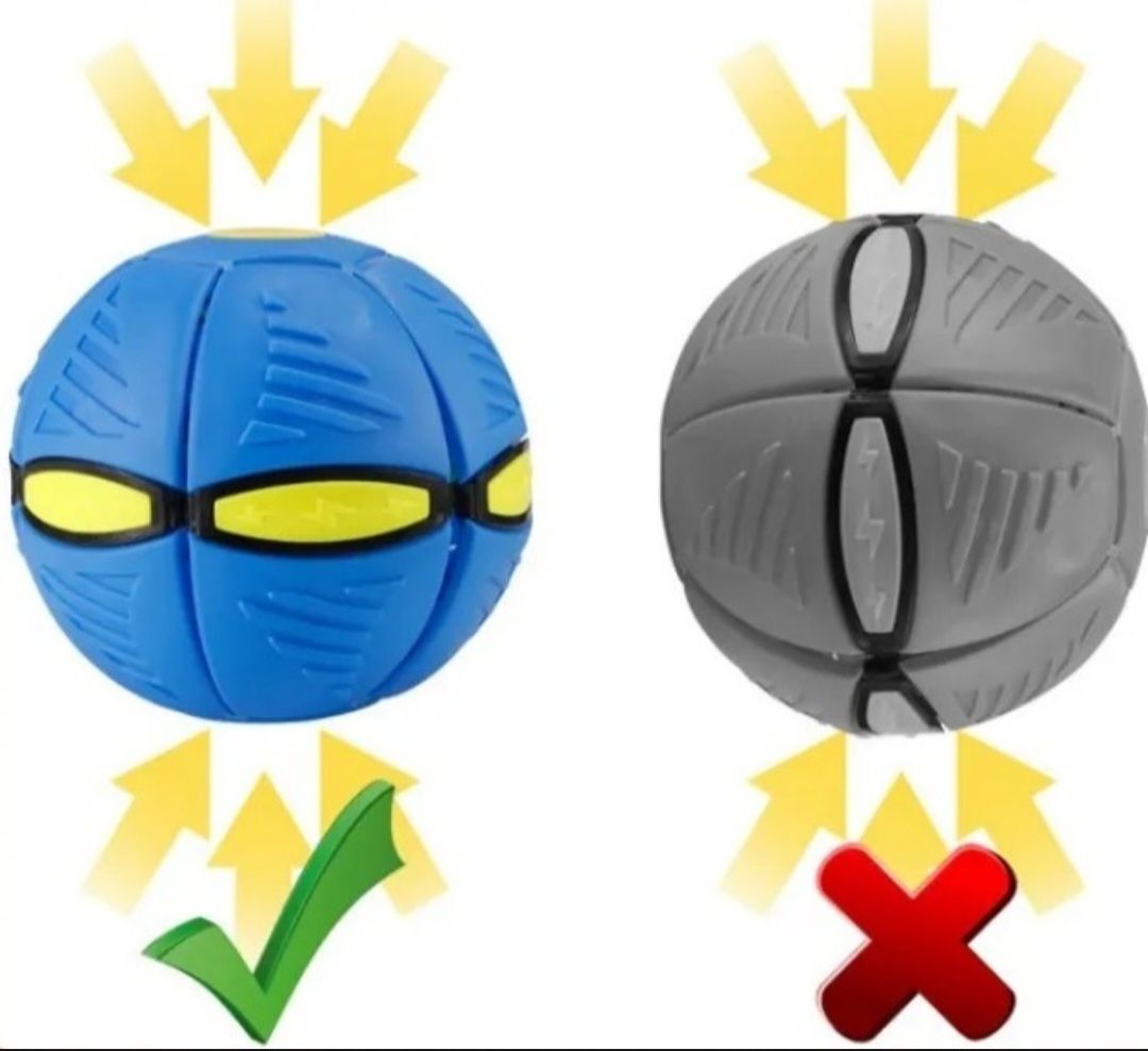 DYSKOPIŁKA Dysk Pilka FRISBEE 2w1 Zabawka do Rzucania