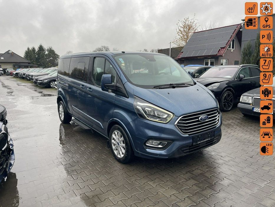 Ford Tourneo Custom Podgrzewanie Skóra 8 osobowy Kamera Hak