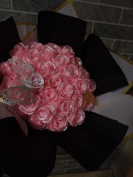 Атласні квіти на замовлення