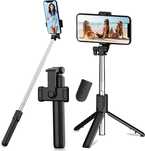 GRIFEMA GB1003 Selfie Stick kijek Bluetooth Statyw tripod 3w1 obrotowy
