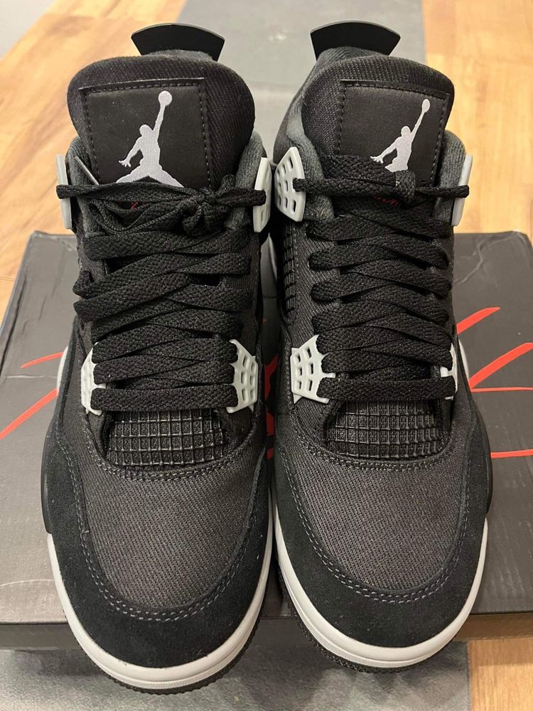 Jordan 4 Black Canvas