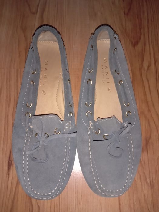 Zamszowe mokasyny włoskie Manila r.37