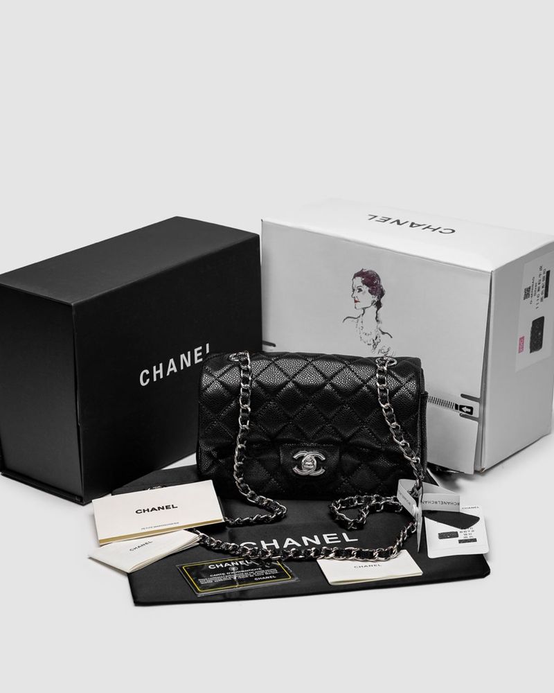 Сумочка в стиле Chanel Classic 1.55 Small Шанель премиум