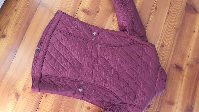 34 xs Oryginalna kurtka BARBOUR burgund ocieplana