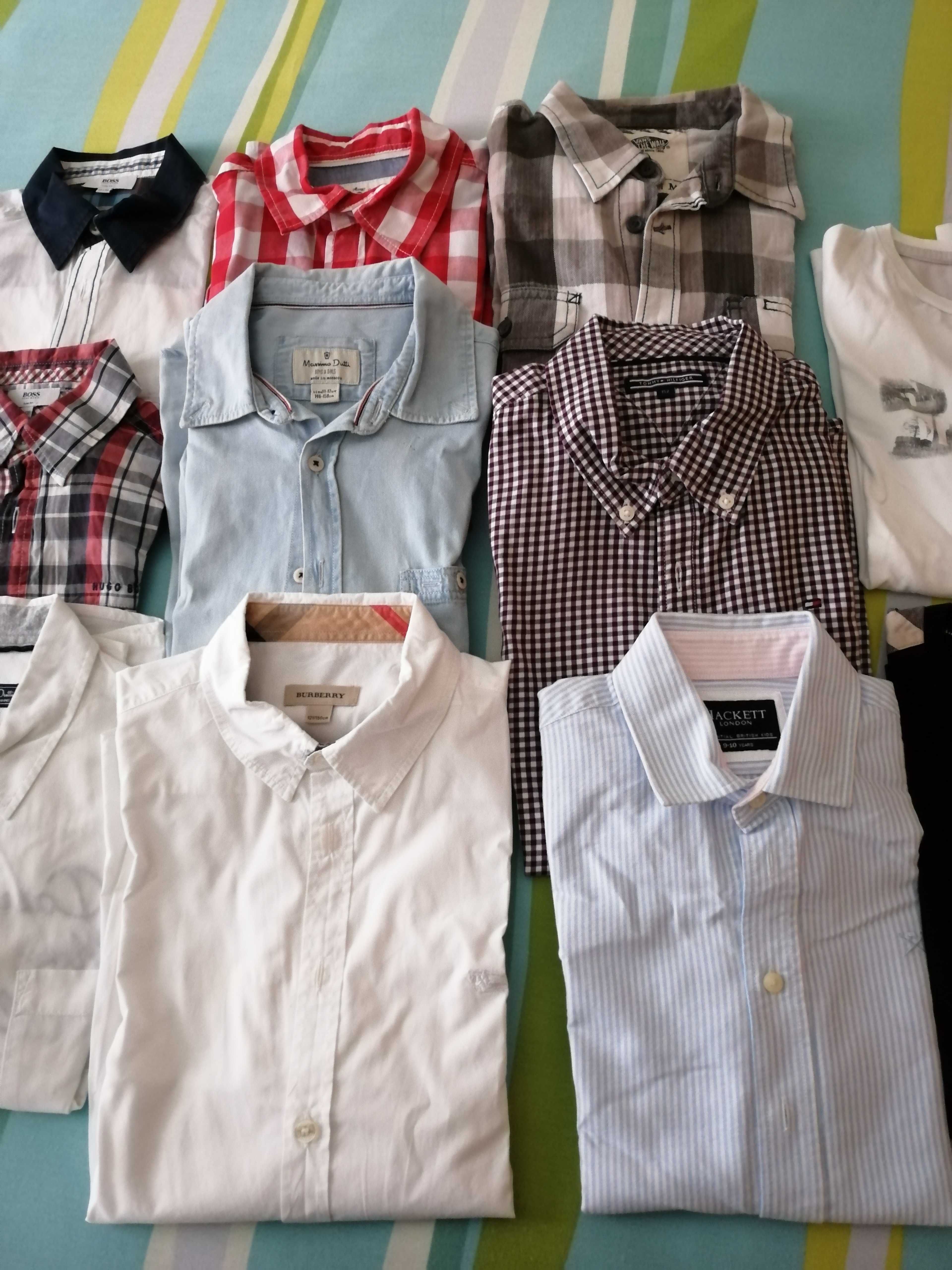 Camisas de menino de várias marcas em estado novo.