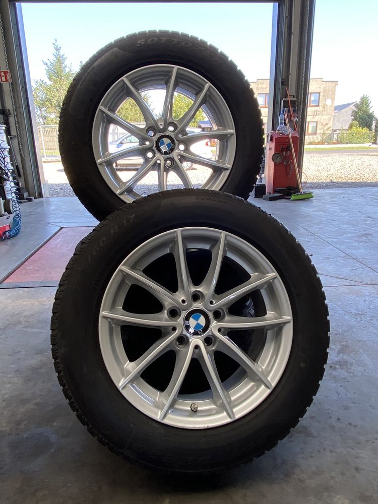 Koła Bmw f25 f26 7,5x17 5x120 opony zimowe Pirelli 225/60R17 7mm