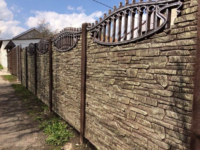 еврозабор из бетона