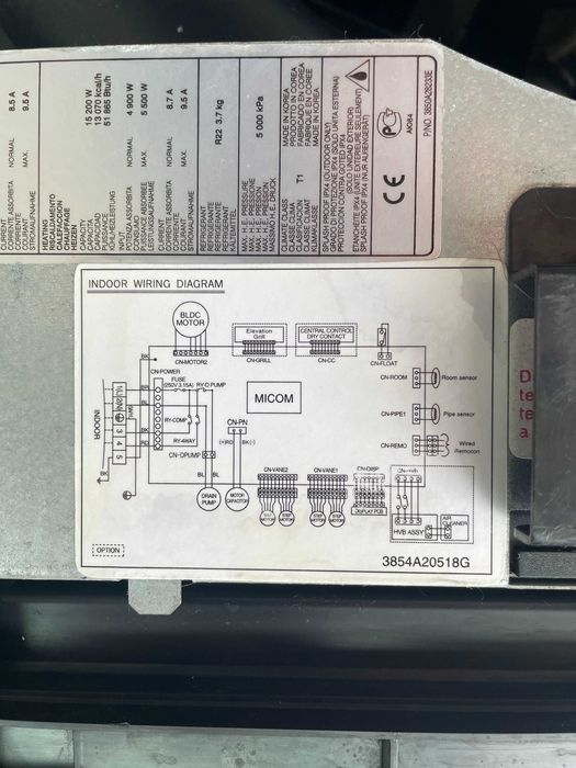 Напівпромисловий касетний кондиціонер LG T48LH (пульт у комплекті)